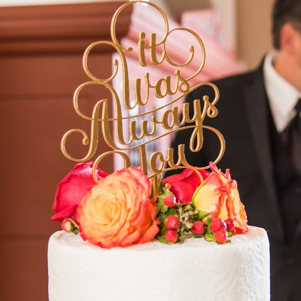 Better Off Wed Wedding Cake Topper